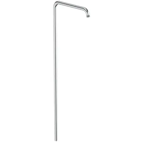 Helle, gerade Brausestange aus Edelstahl mit abgerundetem Ende, hängend montiert. Produkt von Ideal Standard, geeignet für die Badinstallation.